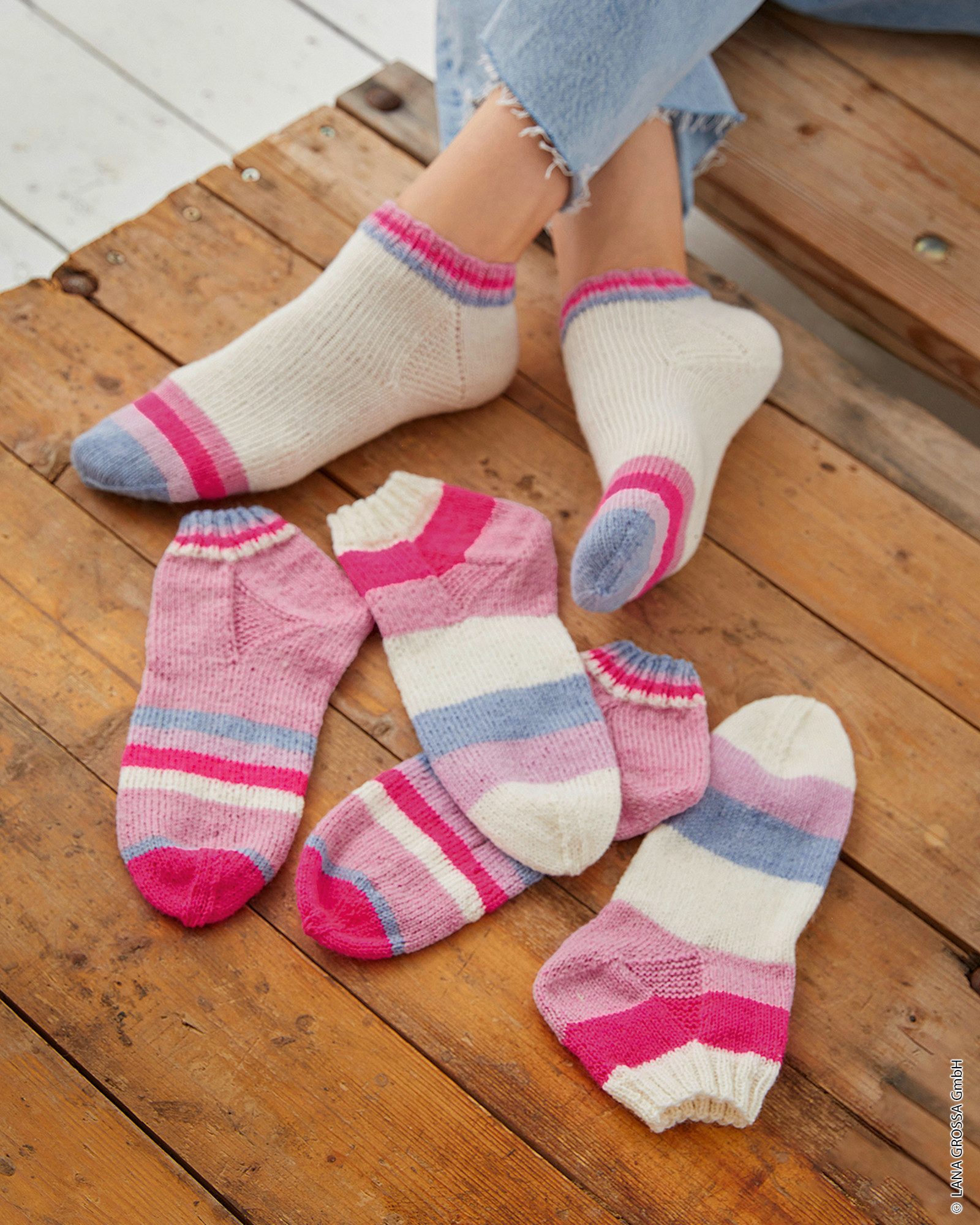 LANA GROSSA MEILENWEIT 50 g UNI 4-fach Sockenwolle Häkelwolle, 210 m (Klassisches 4-fach Sockengarn für Lieblingsprojekte, 210 m Lauflänge für feine und kreativ – Bild 4 von 5