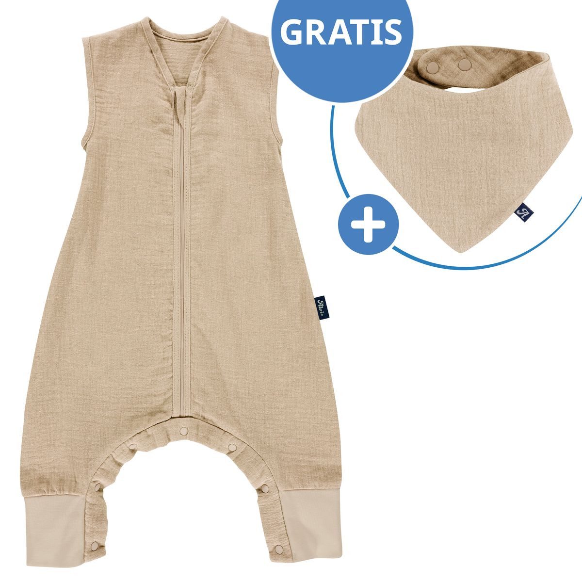 Alvi® Schlafsack Sand-Beige, Baby Sommer Schlafsack günstig online kaufen