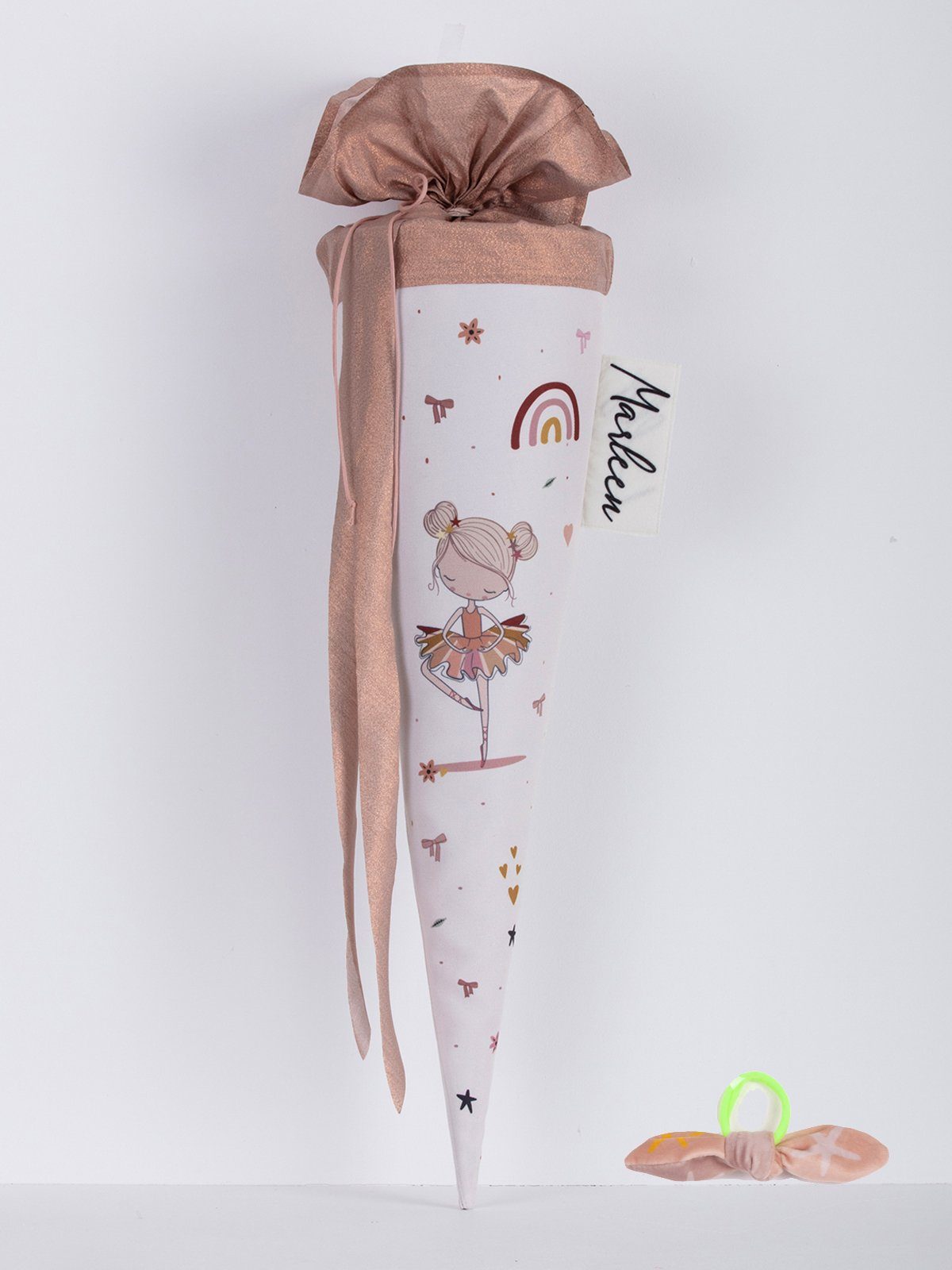 coopz Schulrucksack Schultüte tanzende Ballerina mit Haarschleife