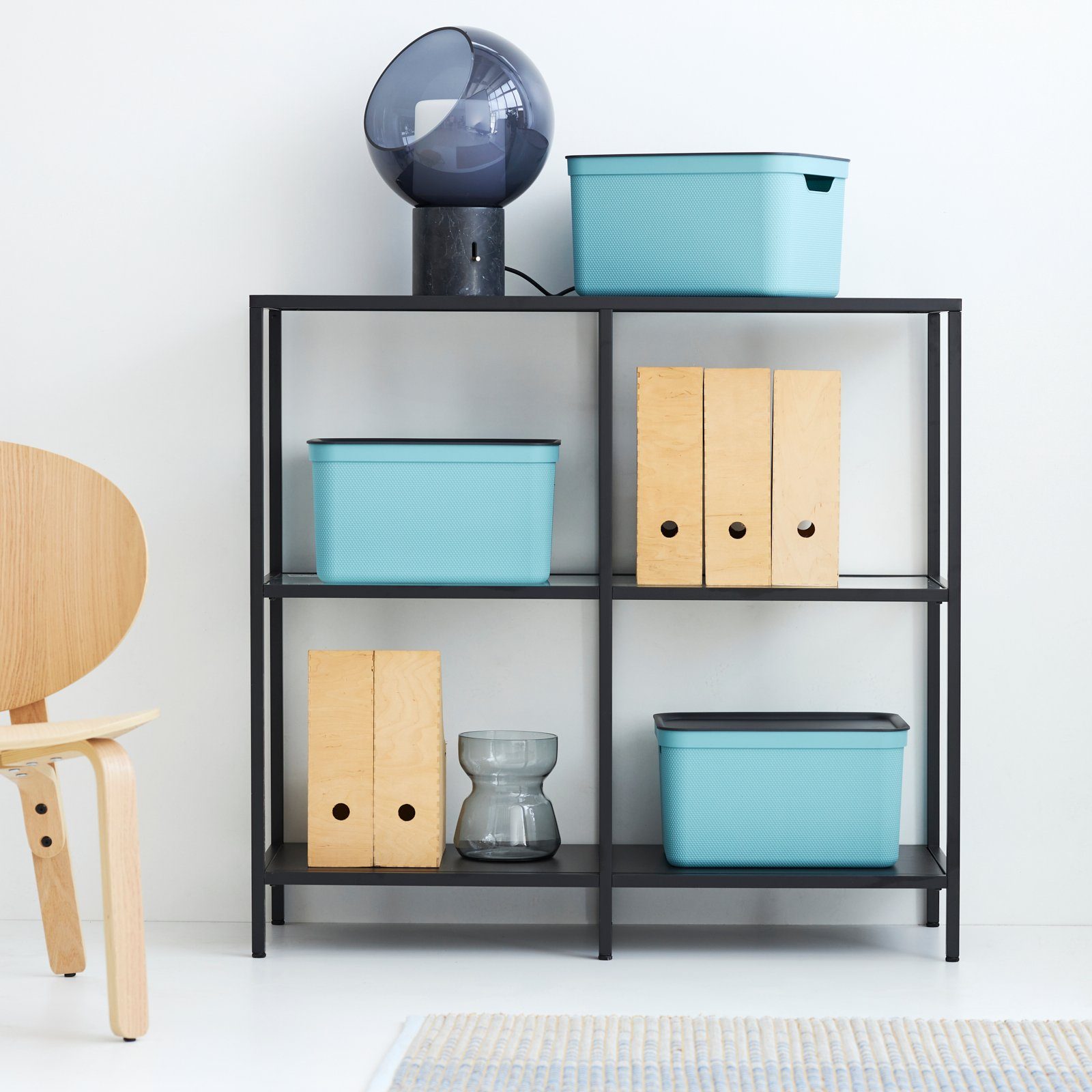 ROTHO Aufbewahrungsbox 3er- Set Aufbewahrungskorb 16l günstig online kaufen