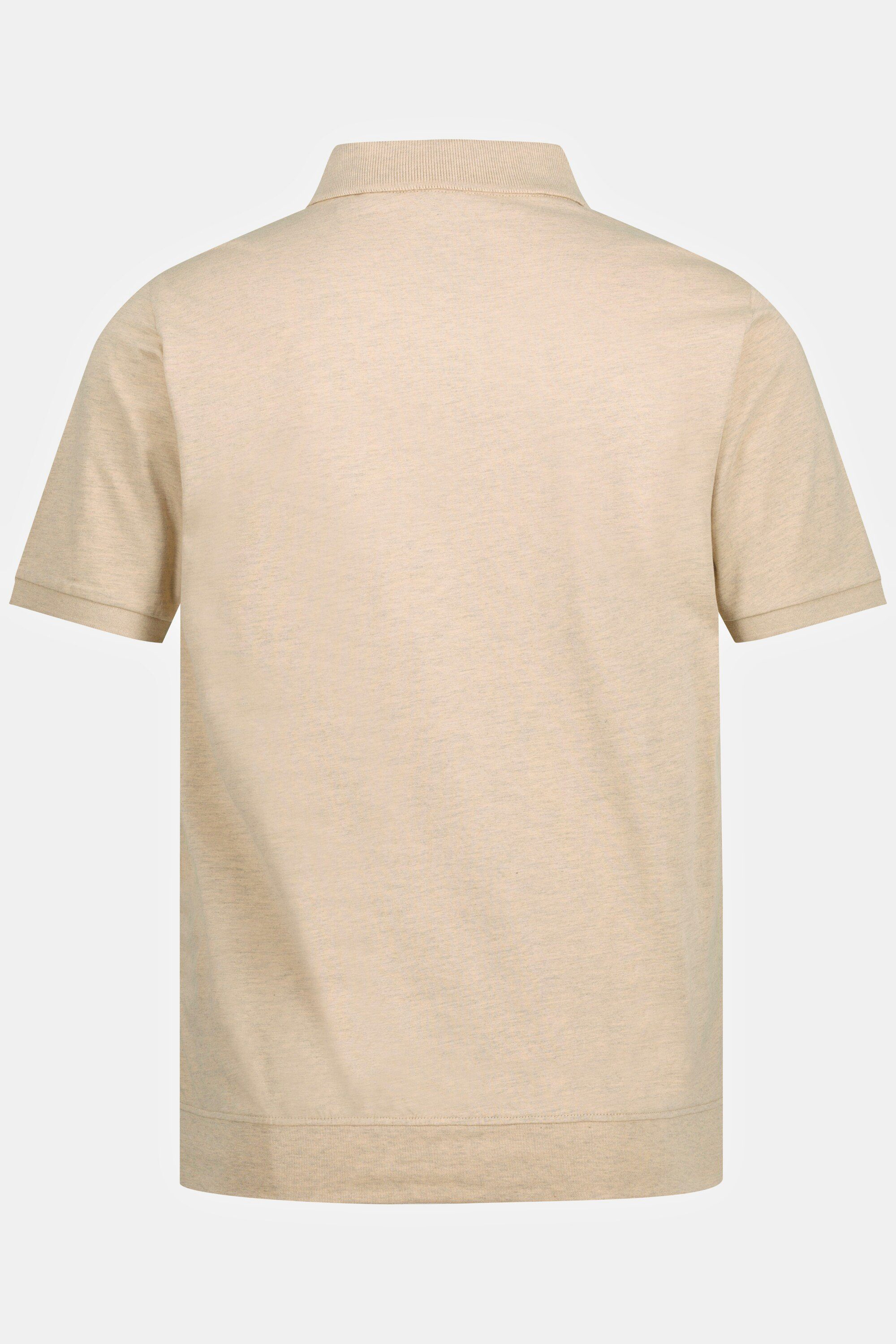 8 bis Halbarm JP1880 sand XL Bauchfit Streifen Poloshirt Poloshirt