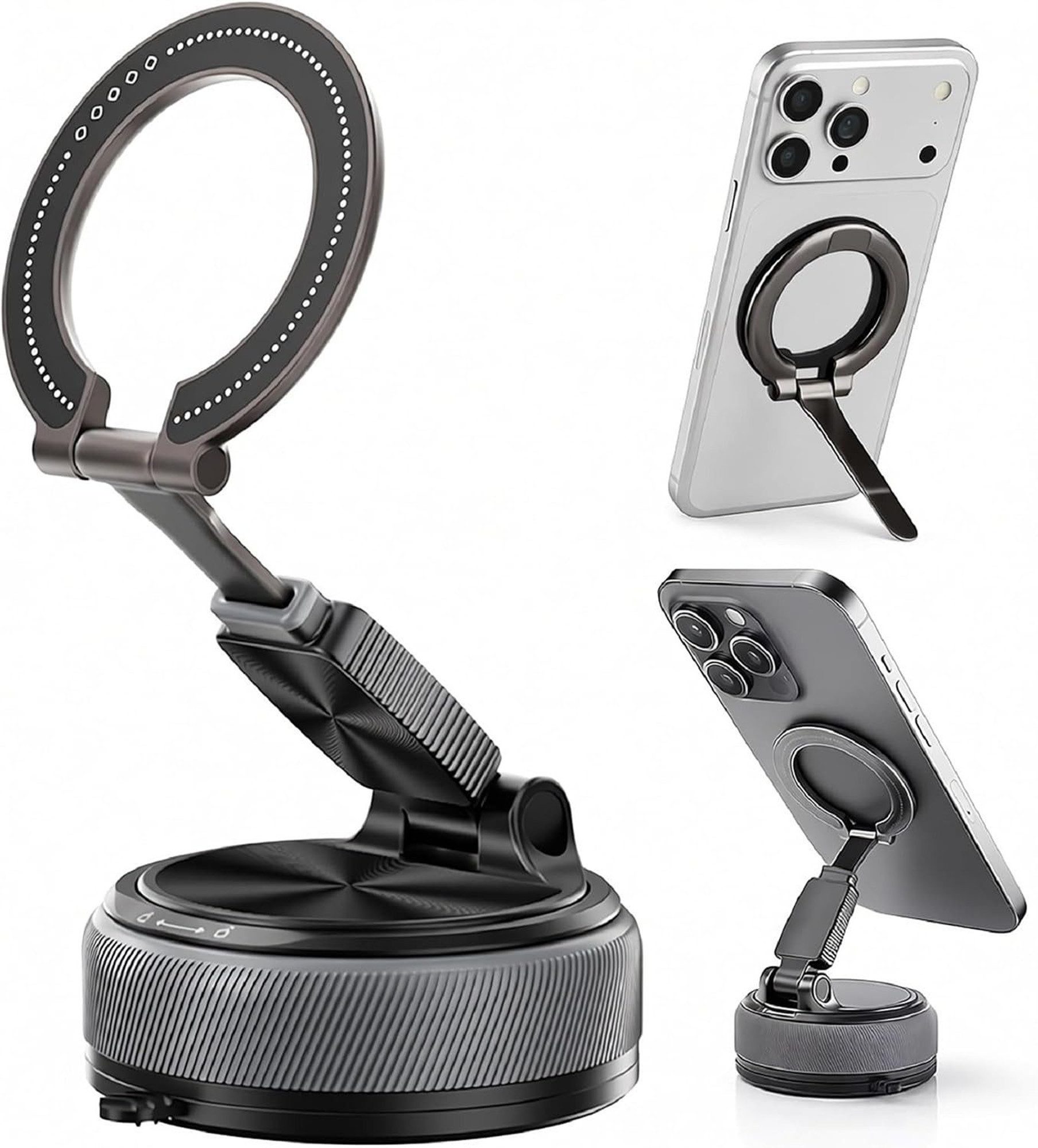 Fyrove Balance Board Ständer Zerlegbarer Kfz-Handyhalter Handyhalterung Auto Vielseitiger Halter, (1-tlg., mit sicherer Haftung, flexibel drehbar, rückstandsfrei und langlebig)
