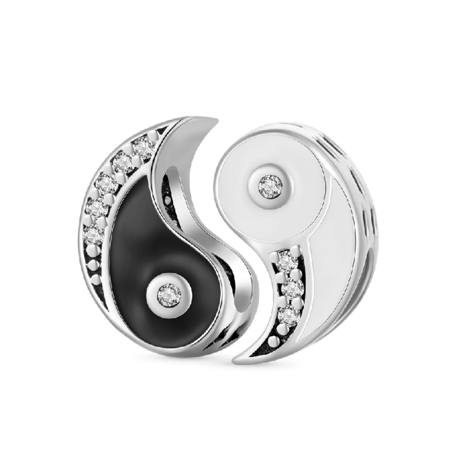 Gnoce Bead Gnoce Charm Ying & Yang IDC144 Silber