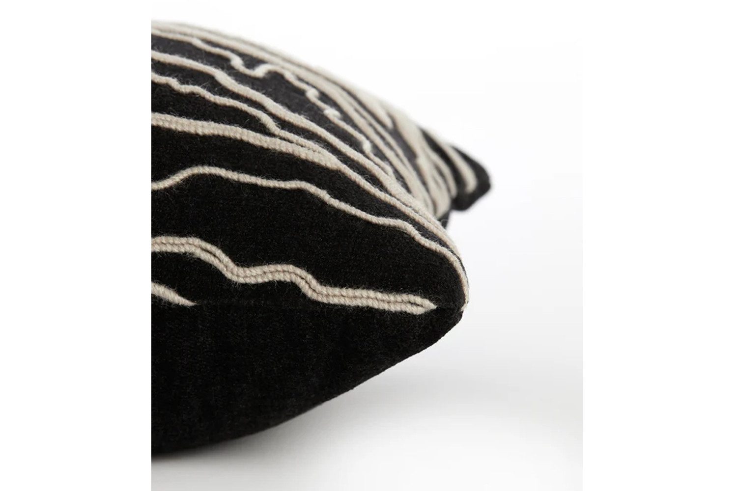 Light & Living Dekokissen Dekokissen CASTRO von Light & Living 45x45 cm Kissen Schwarz-Beige