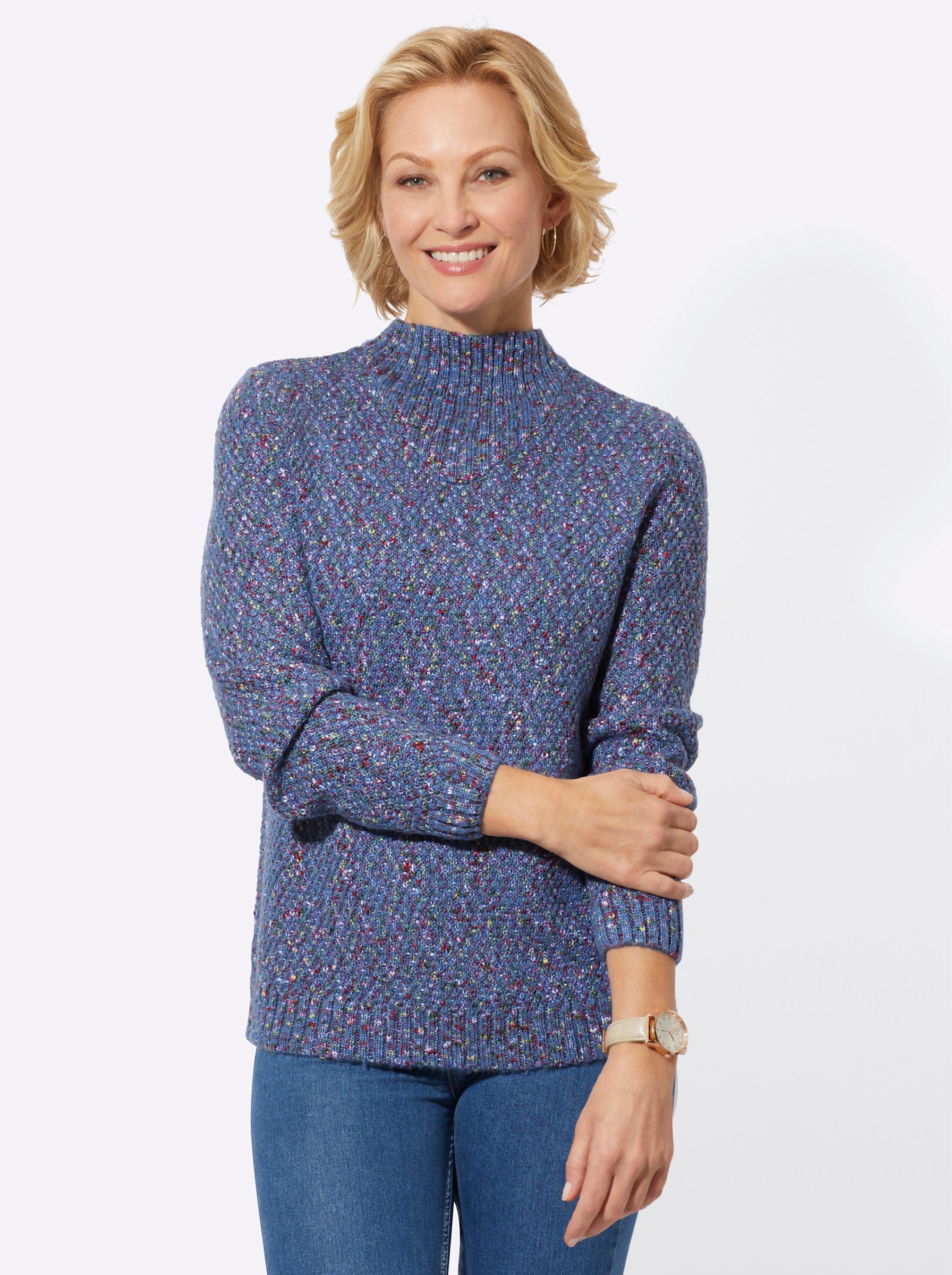 Strickpullover Pullover Langarm Struktur