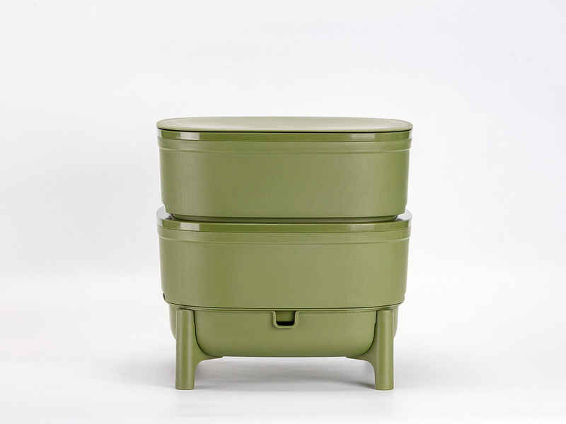 PLASTIA Papierkorb Plastia Wurmkomposter grün recycelt 1606967067