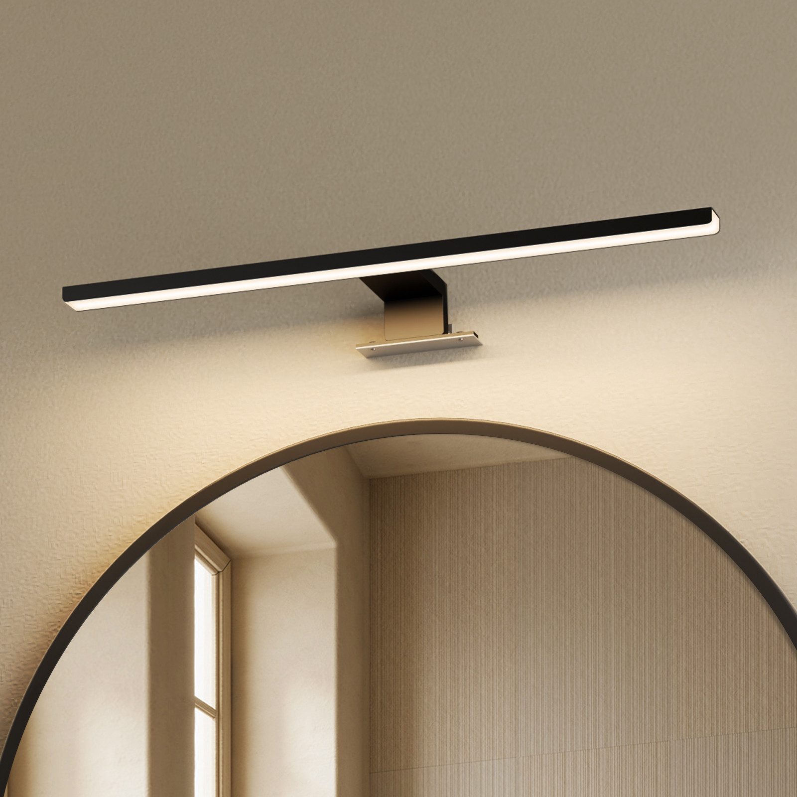 EMKE Spiegelleuchte LED L: 40cm 8W IP44 Wandlleuchte Badezimmer Wohnzimmer, günstig online kaufen