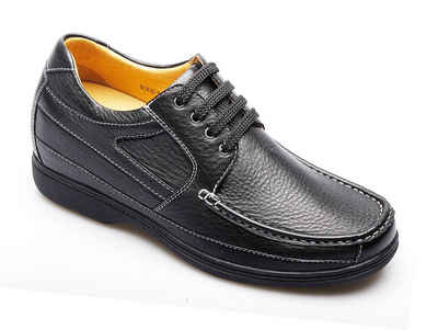 Mario Moronti Ascona schwarz Schnürschuh Schuhe mit Erhöhung, Schuhe die größer machen, + 8,0 cm größer