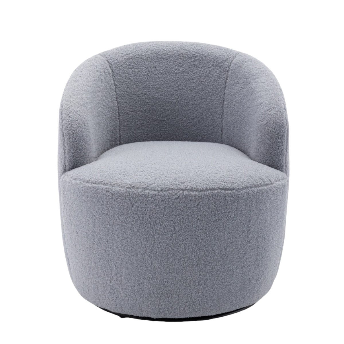 IDEASY Relaxsessel Drehstuhl, weicher Teddystoff, Tonnenform, günstig online kaufen