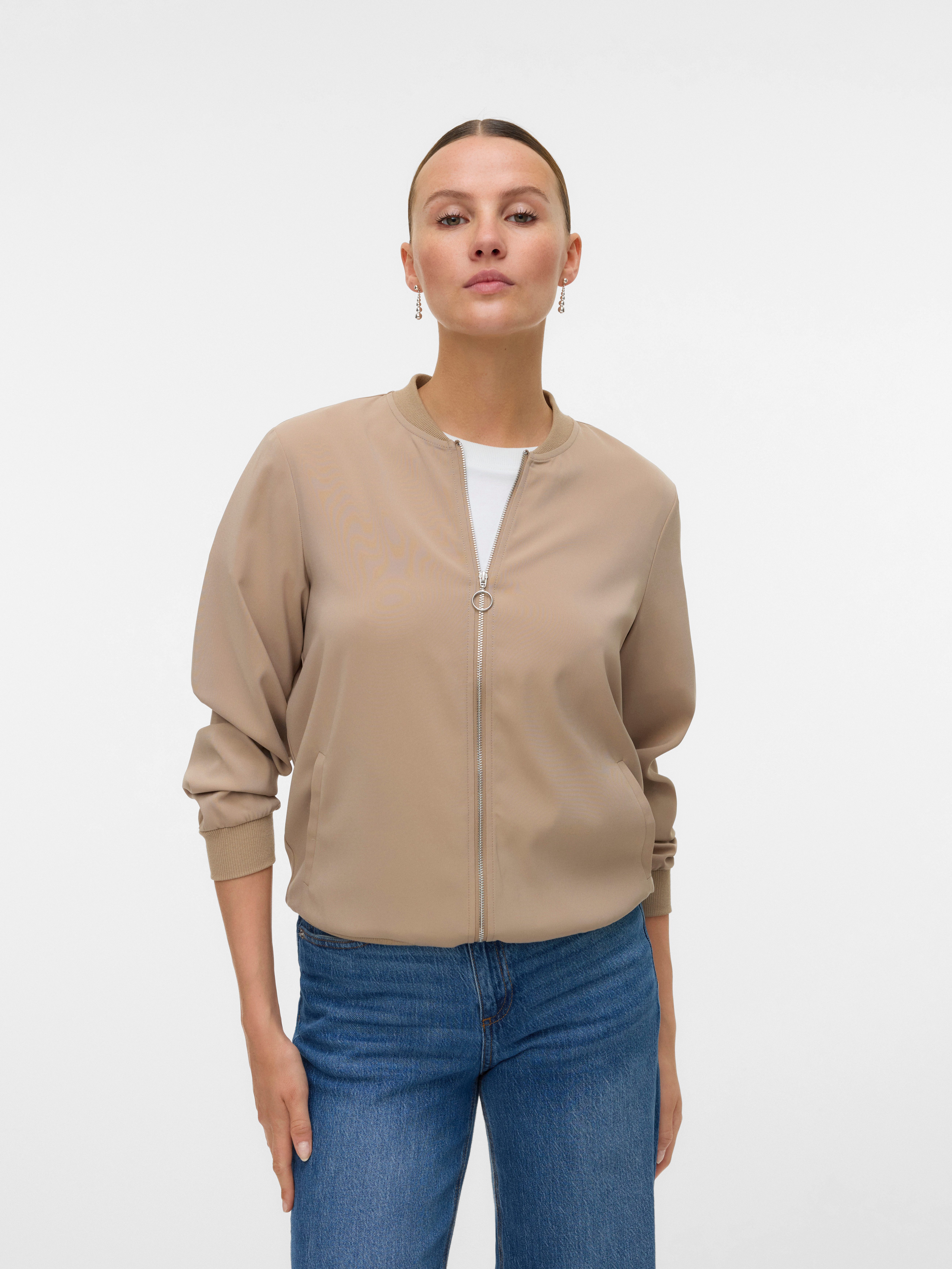 Vero Moda Bomberjacke VMCOCO L/S BOMBER NOOS in modisch kurzer Form, mit Stretch