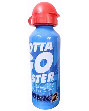 Sonic The Hedgehog Trinkflasche GOTTA GO FASTER, Kinder Sport-Aluminiumflasche 520 ml BPA frei