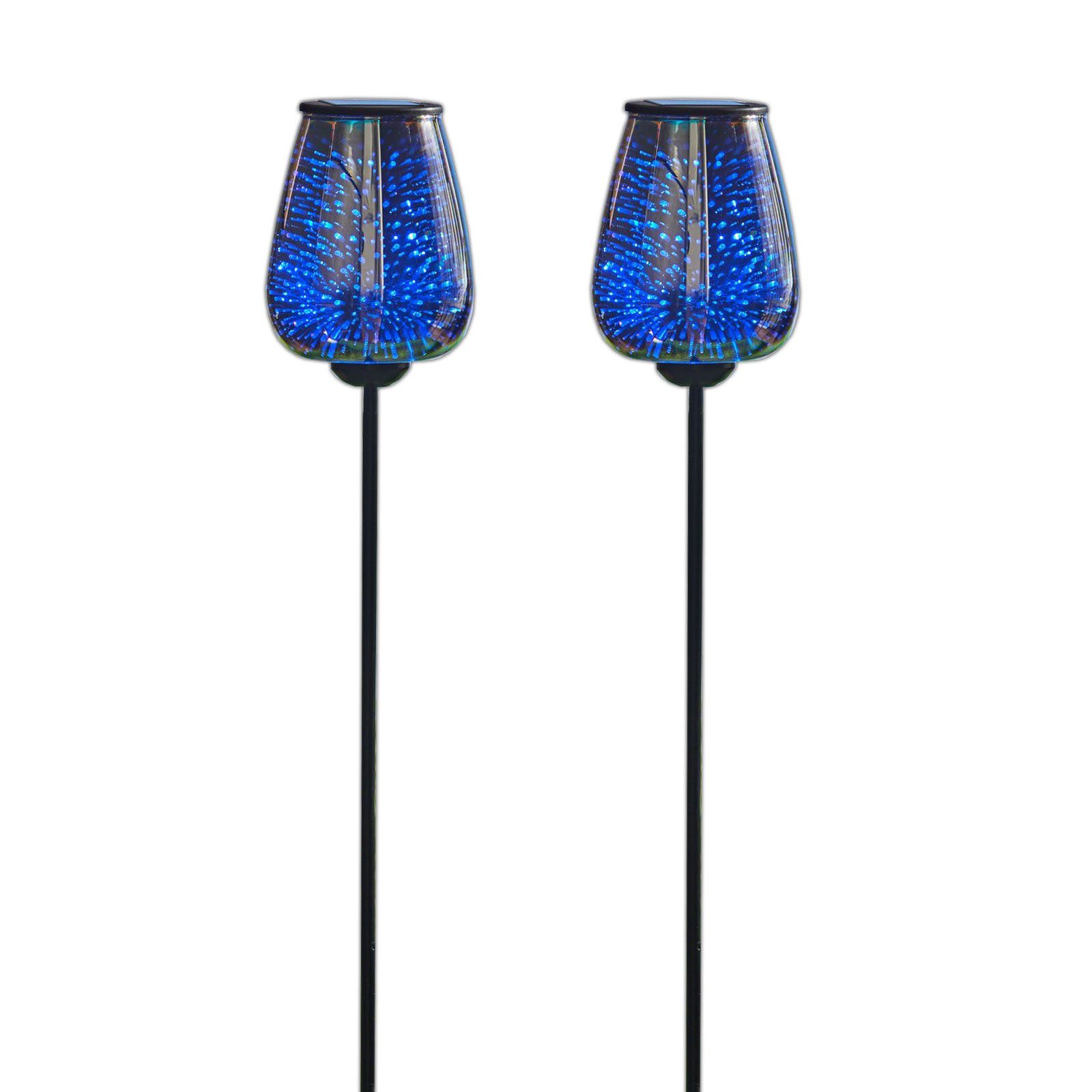HAC24 LED Solarleuchte »2er Set Solar Gartenleuchte Dekoleuchte