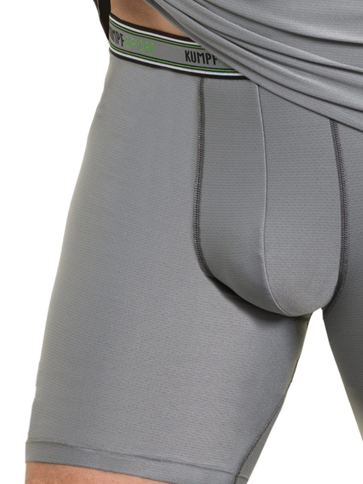 Tactel und Herren weiss Gummibund Pants 1-St) Sportwä Pants Retro Materialmix (Stück, Bein KUMPF mit