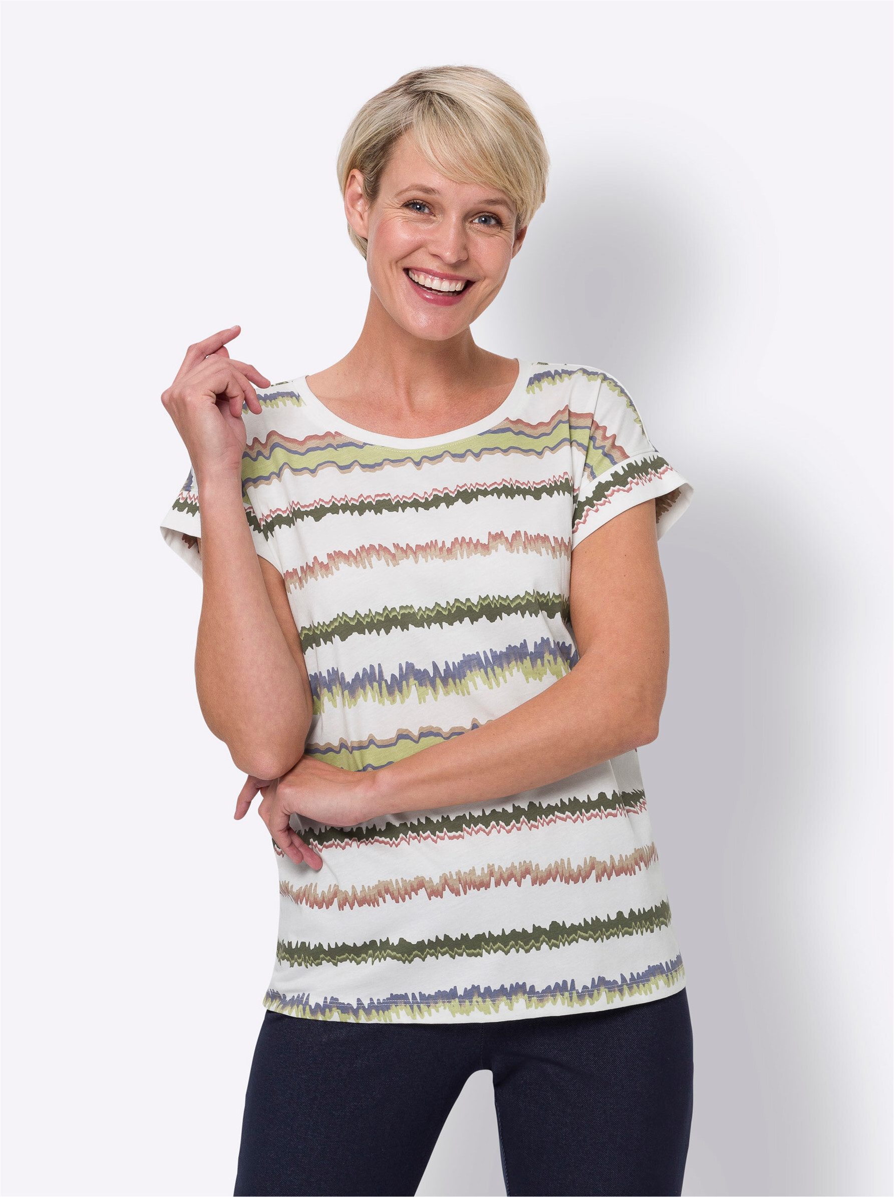 Sieh an! T-Shirt Rundhalsshirt günstig online kaufen