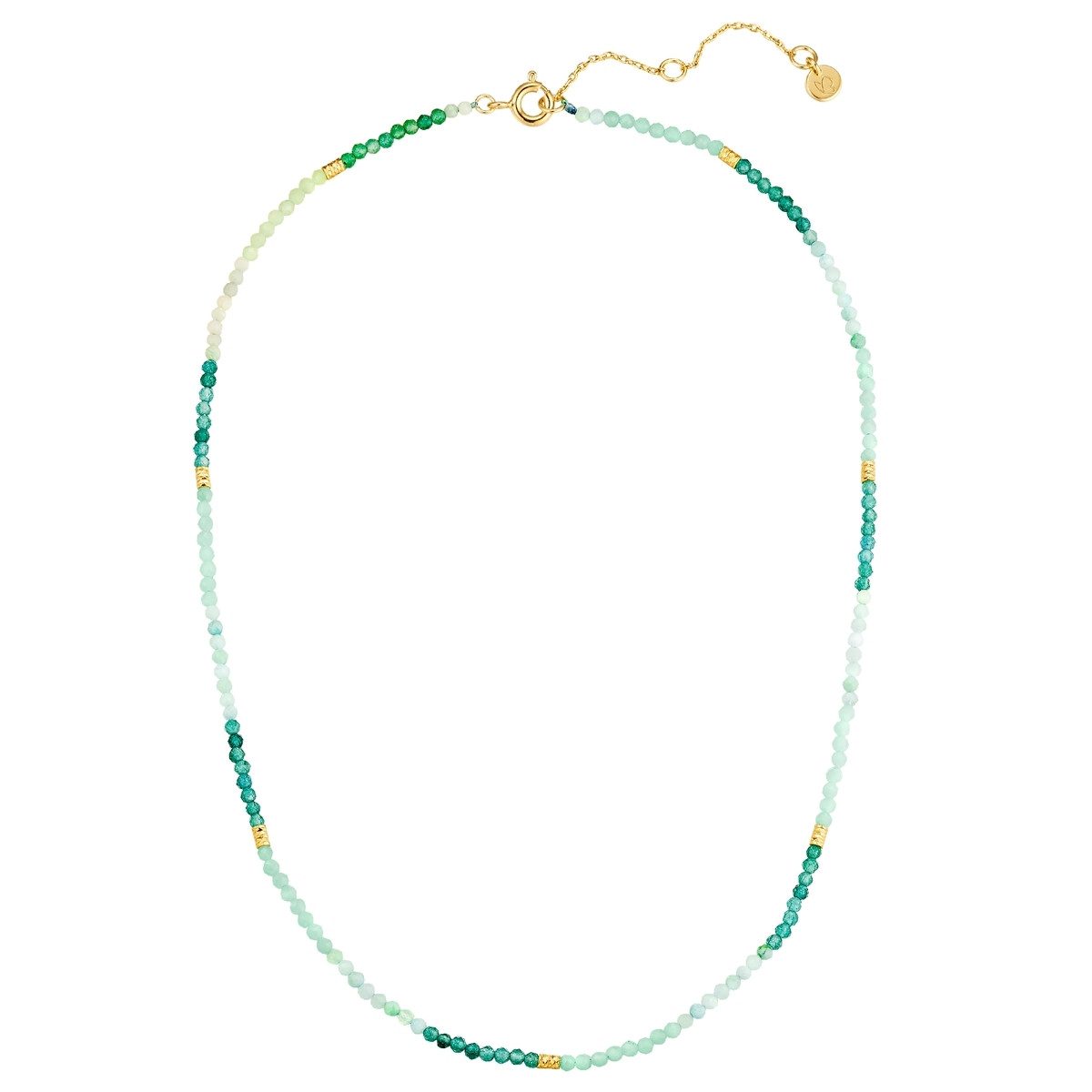 Glanzstücke München Silberkette gelbgold, mit Amazonit günstig online kaufen