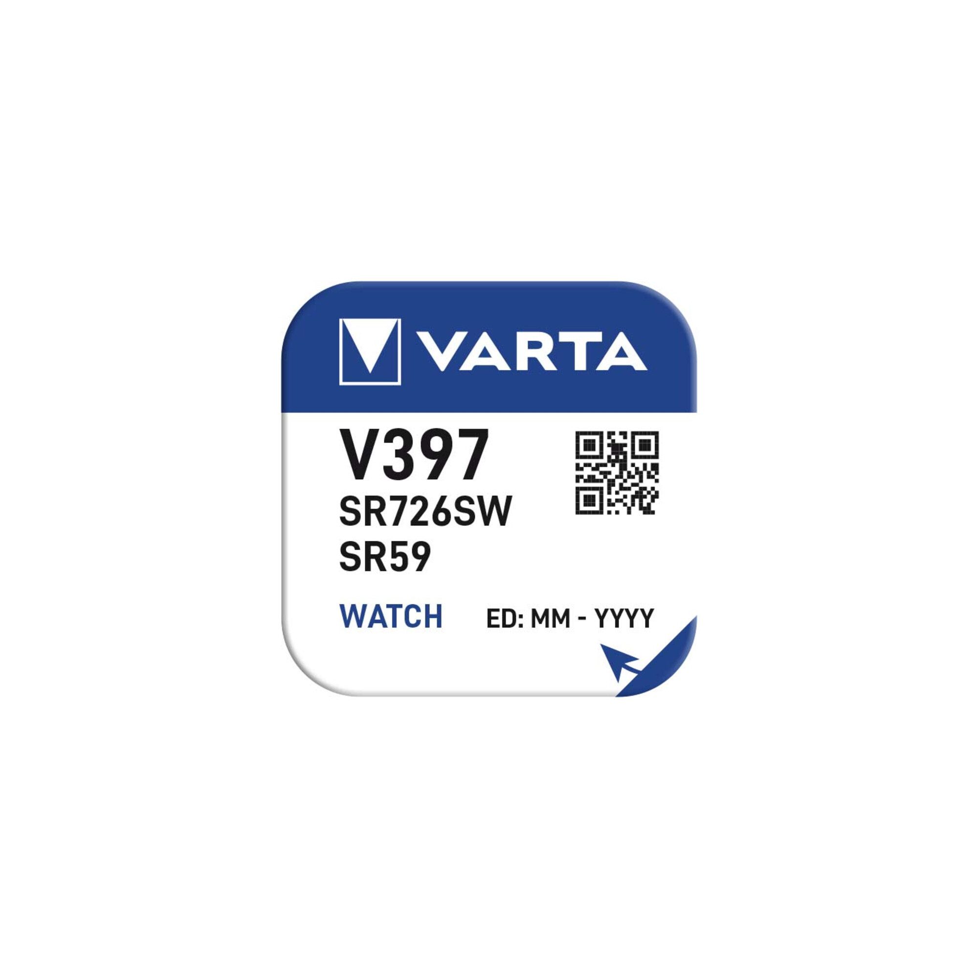 VARTA Varta Cons.Varta Uhren-Batterie 1,55V/23mAh/Silber V 397 Stk.1 Batterie