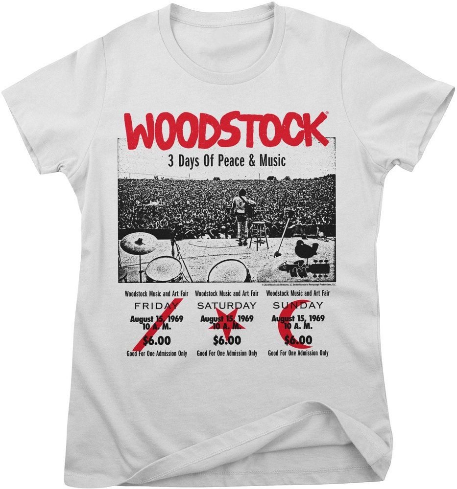 Woodstock T-Shirt 3 Day Ticket Girly Tee