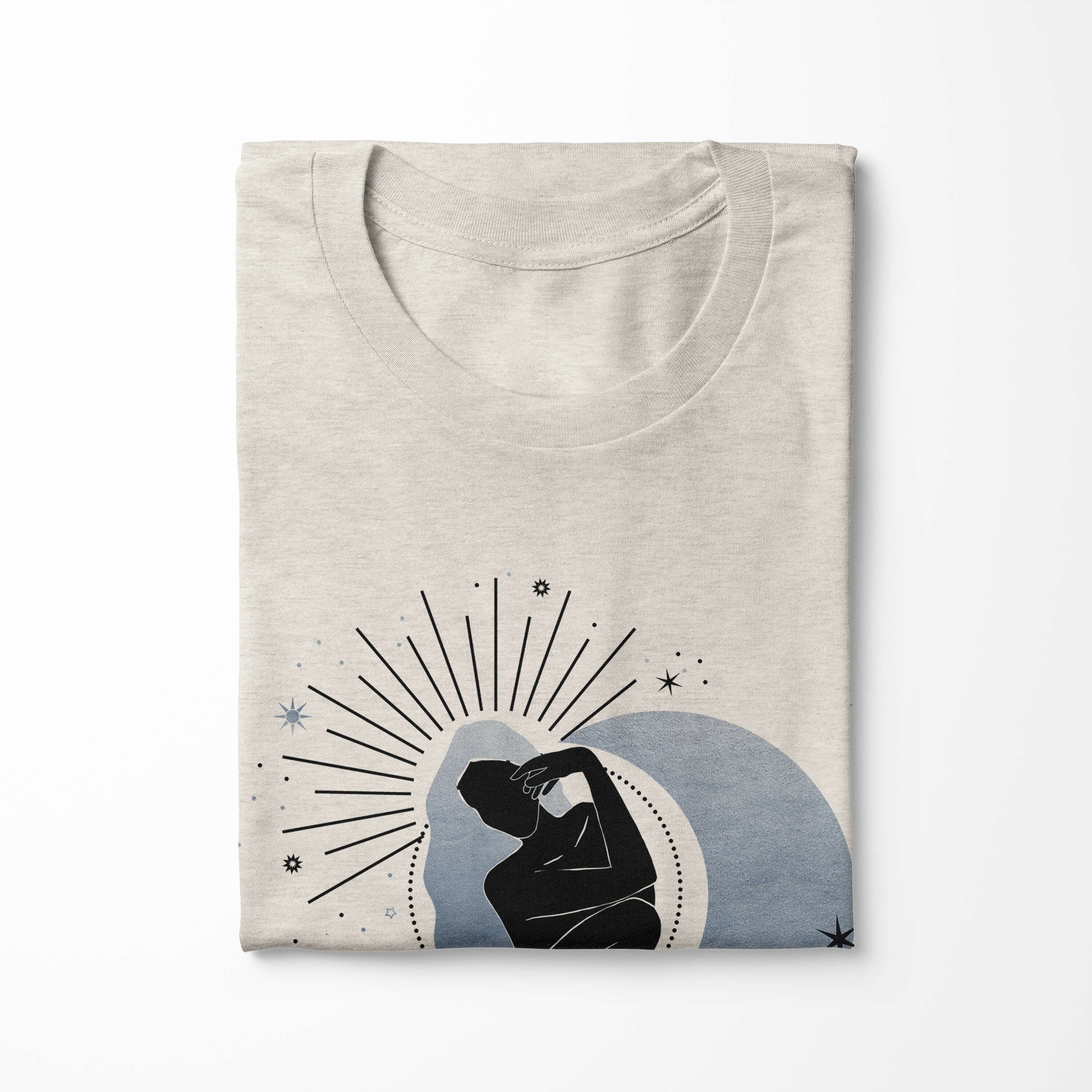 Astrologie au T-Shirt Art Motiv Bio-Baumwolle Herren Sinus Ökomode Mondenergie (1-tlg) 100% Shirt gekämmte T-Shirt Nachhaltig