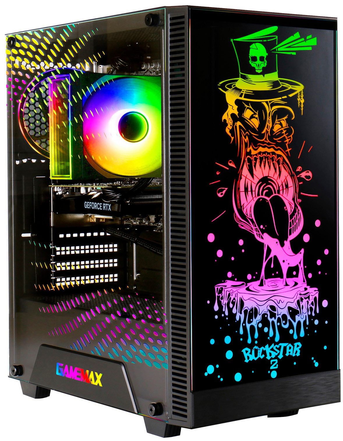 GAMEMAX Rockstar 8179 AMD Ryzen 7 5700X 32GB 1TB SSD RTX 5060Ti Gaming-PC (AMD Ryzen 7 5700X, RTX 5060 Ti, 32 GB RAM, 1000 GB SSD, Luftkühlung aktiv, Windows 11)