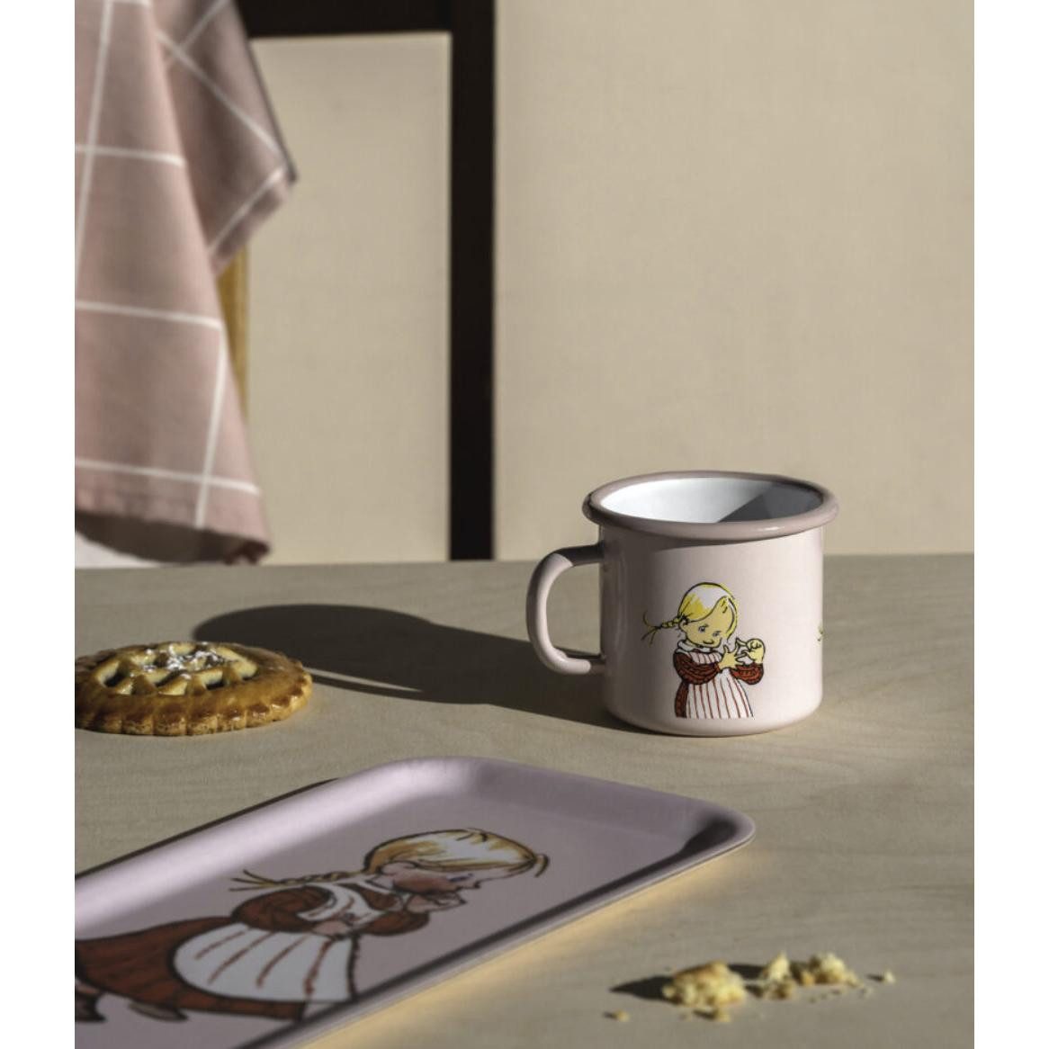 Muurla Kindergeschirr-Set Tasse Michel aus Lönneberga Ida Rosa (250 ml) – Bild 4 von 4