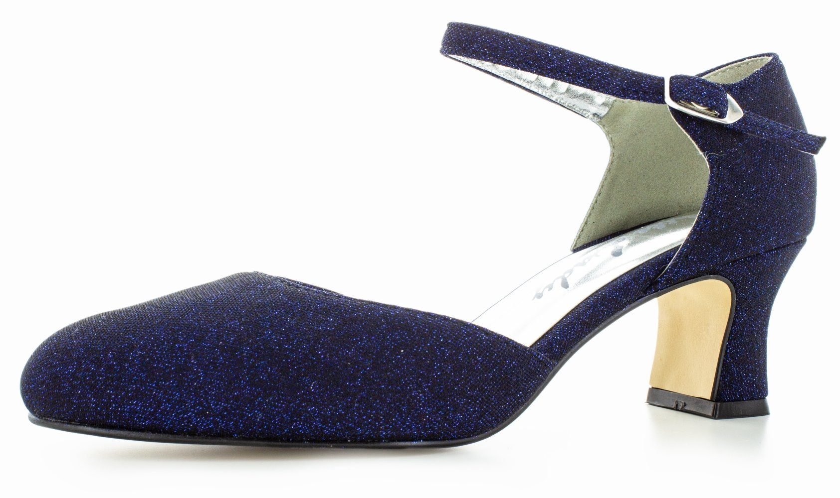 White Lady 255 magic-blue Softglitter Slingpumps