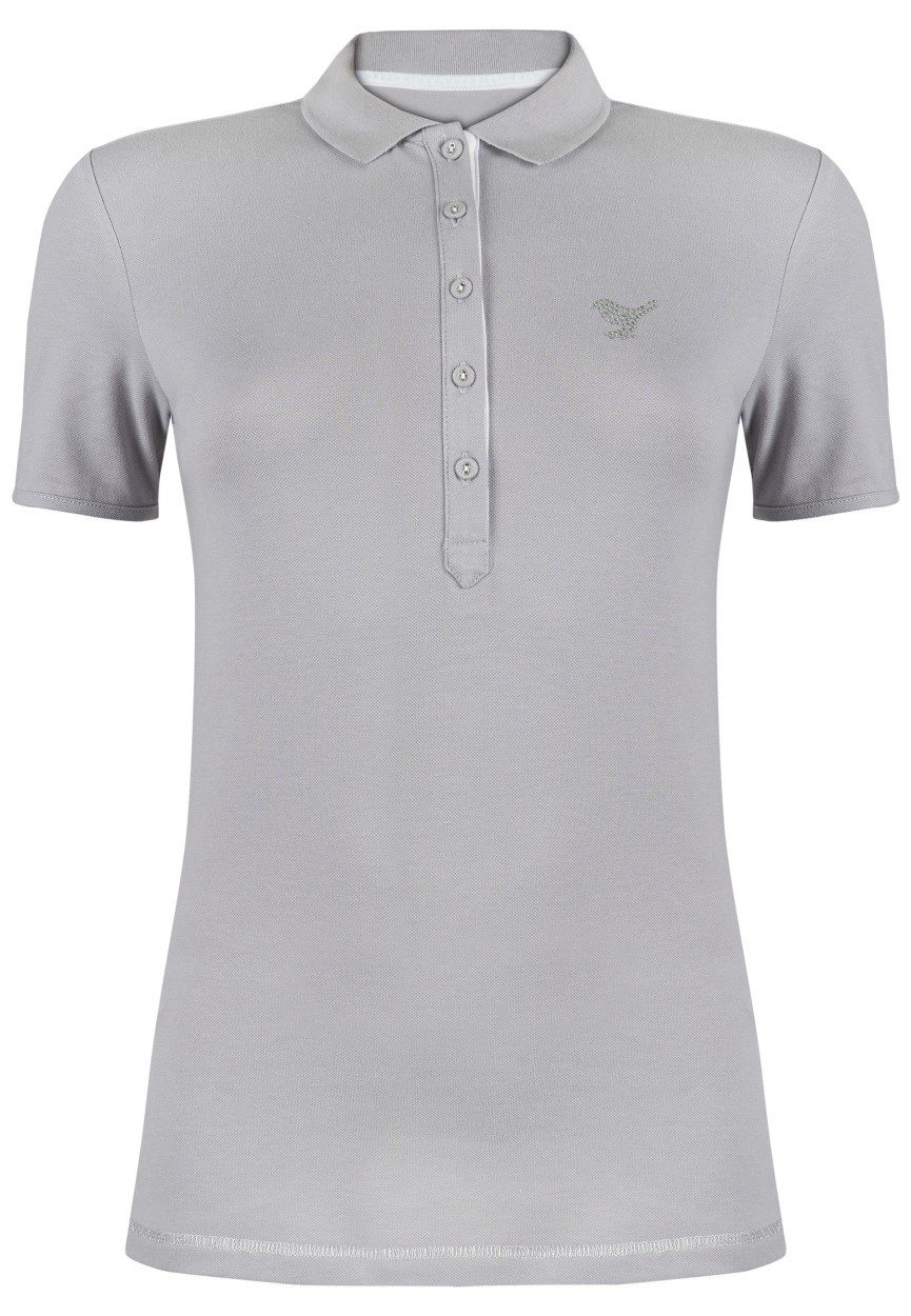 girls golf Poloshirt Girls Golf Polo 'Question' Grau Damen XL