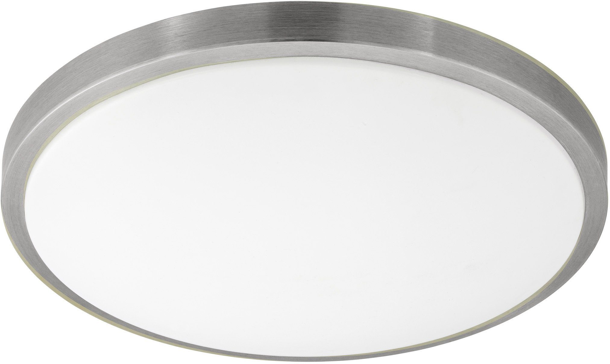 EGLO Deckenleuchte Farbe: LED weiß, Deckenlampe, L: fest Deckenleuchte, 34 Lampe integriert, COMPETA Warmweiß, cm Silber, 1