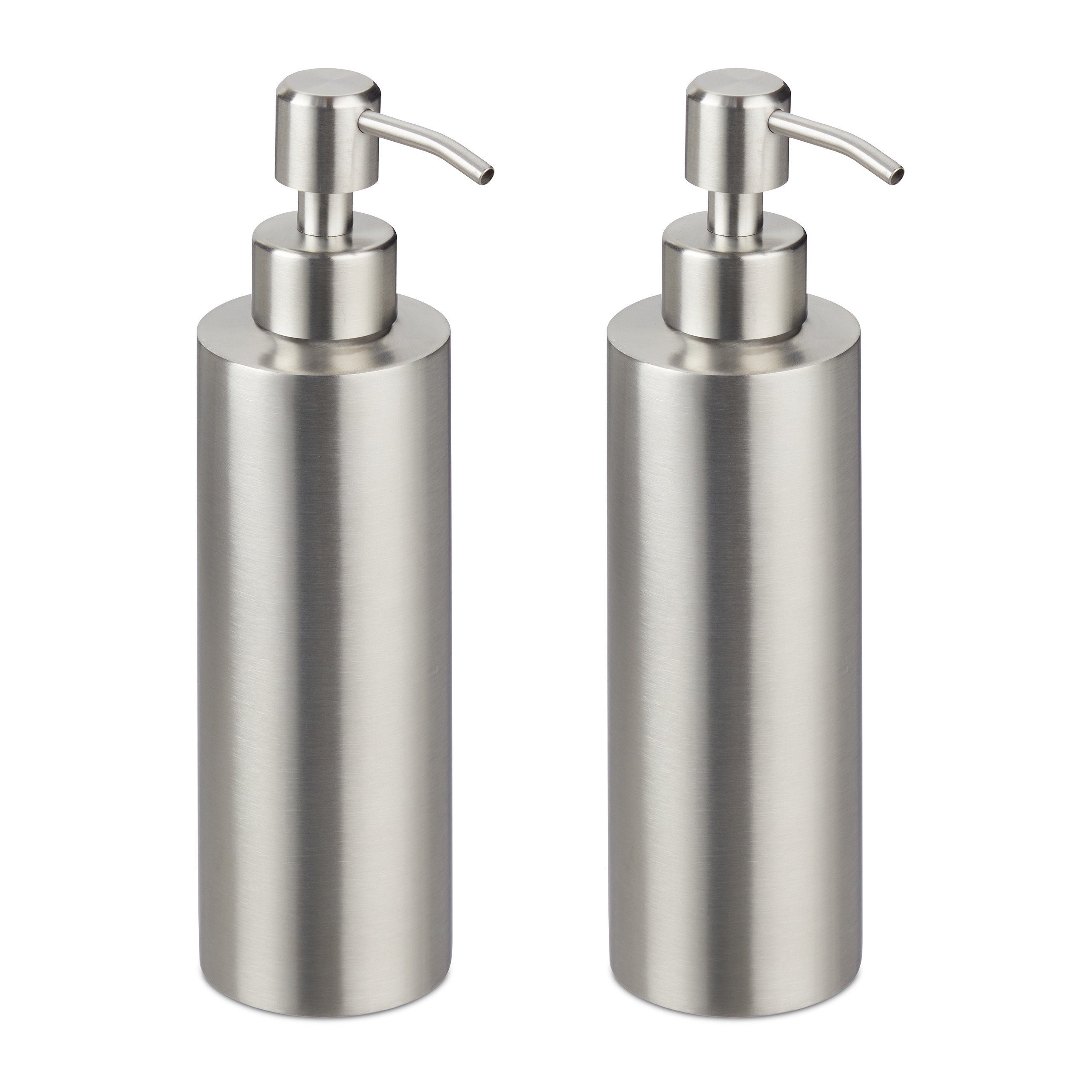 Seifenspender 2 x Seifenspender Edelstahl