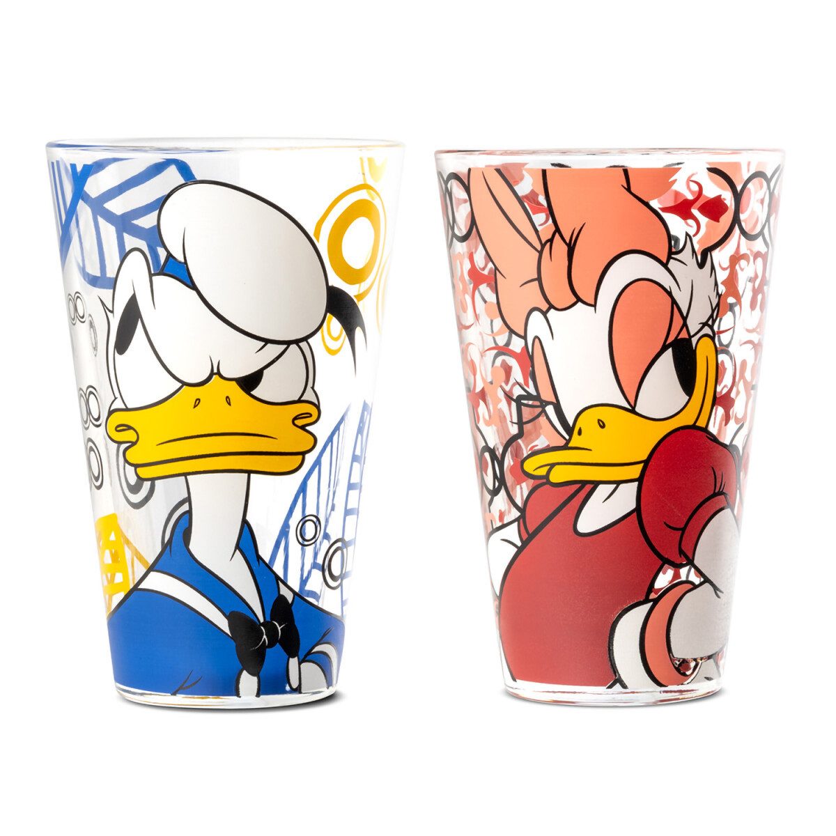 Disney Стекло-Set Disney Designer Стекло Trinkglas Donald & Daisy Duck 2er Set, 2-tlg.