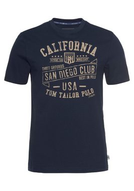 TOM TAILOR Polo Team T-Shirt mit markantem Print