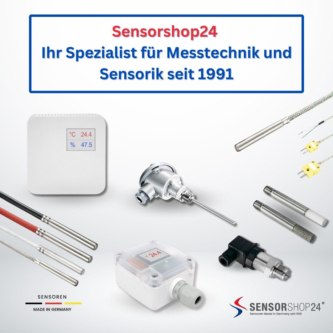 Sensorshop24 Sensor Tauchhülse aus Messing für Kabelfühler Tauchfühler