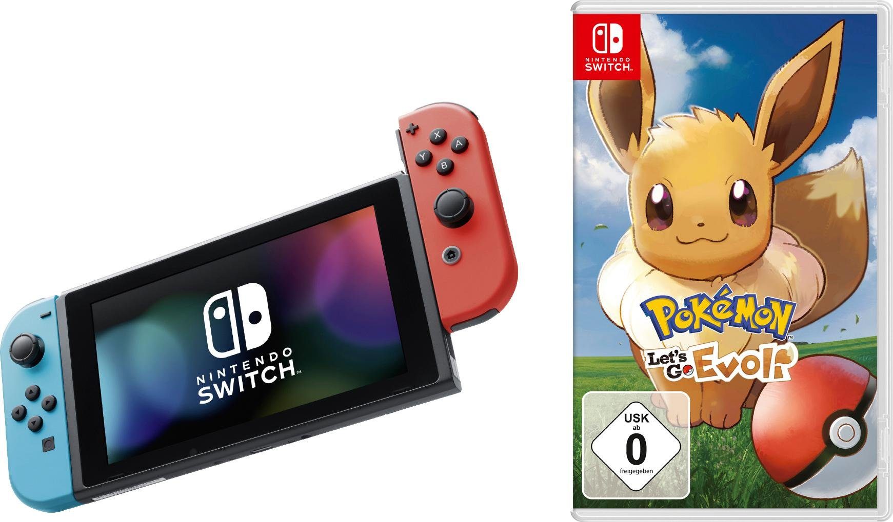 Nintendo Switch (Bundle, inkl. Pokémon: Let's Go, Evoli) online kaufen