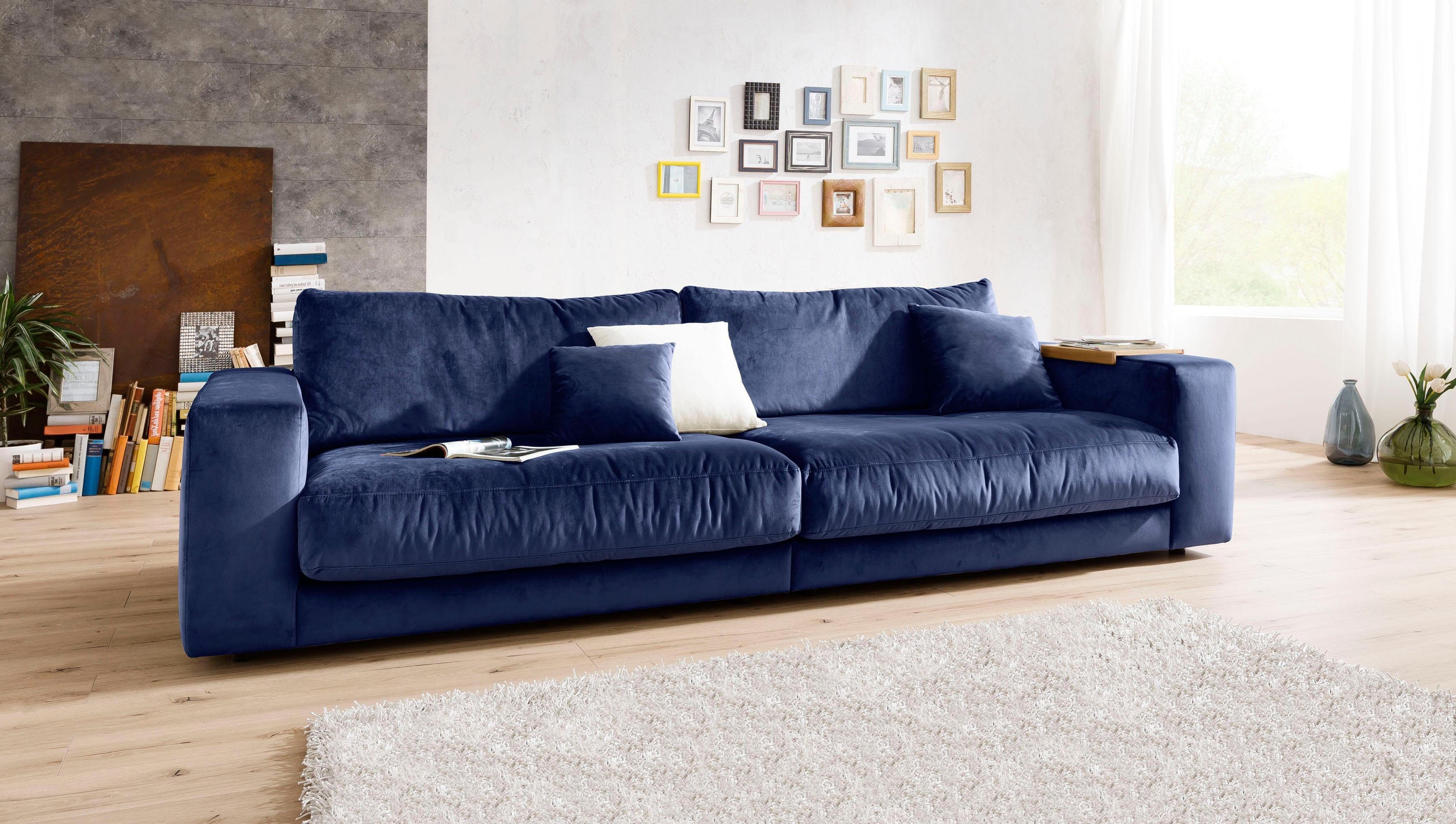 Places of Style Big-Sofa »Nizza«, bestehend aus Modulen, daher auch  individuell aufstellbar; in hochwertiger Verarbeitung und gemütlichem  Design, in Sitz- und Rückenkissen Beimischung von ca. 30% Federn online  kaufen | OTTO