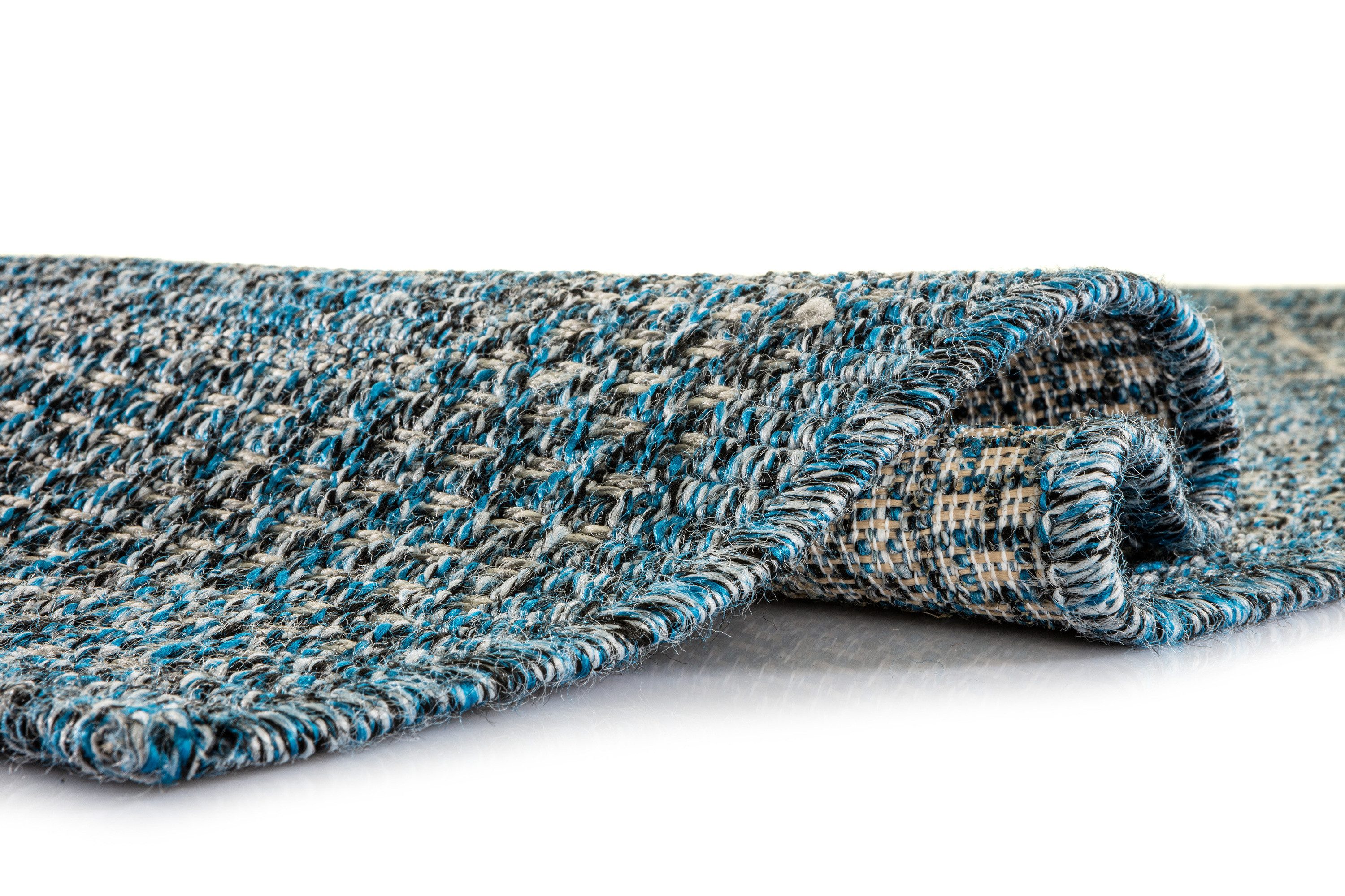 Peyer Syntex Designteppich 1 Brücke Rayon Fb.Blau 60/110 cm, rechteckig