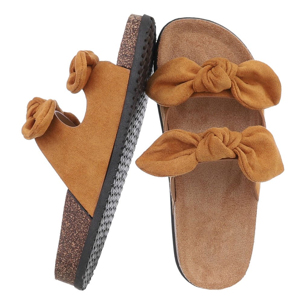 Ital-Design Bequeme Damen-Sandalen mit Bändern für den Sommer Pantolette (8 günstig online kaufen