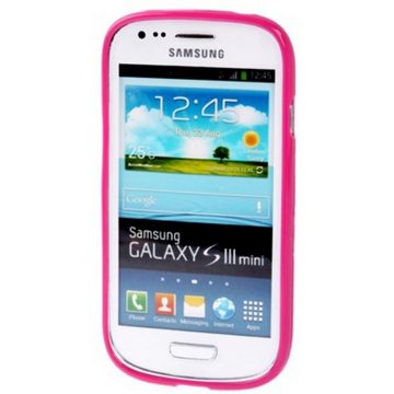 König Design Handyhülle Samsung Galaxy S3 Mini, Samsung Galaxy S3 Mini Handyhülle Backcover Rosa