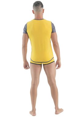 Geronimo T-Shirt Erotic Push or Zipp T-Shirt Yellow L (Baumwolle)