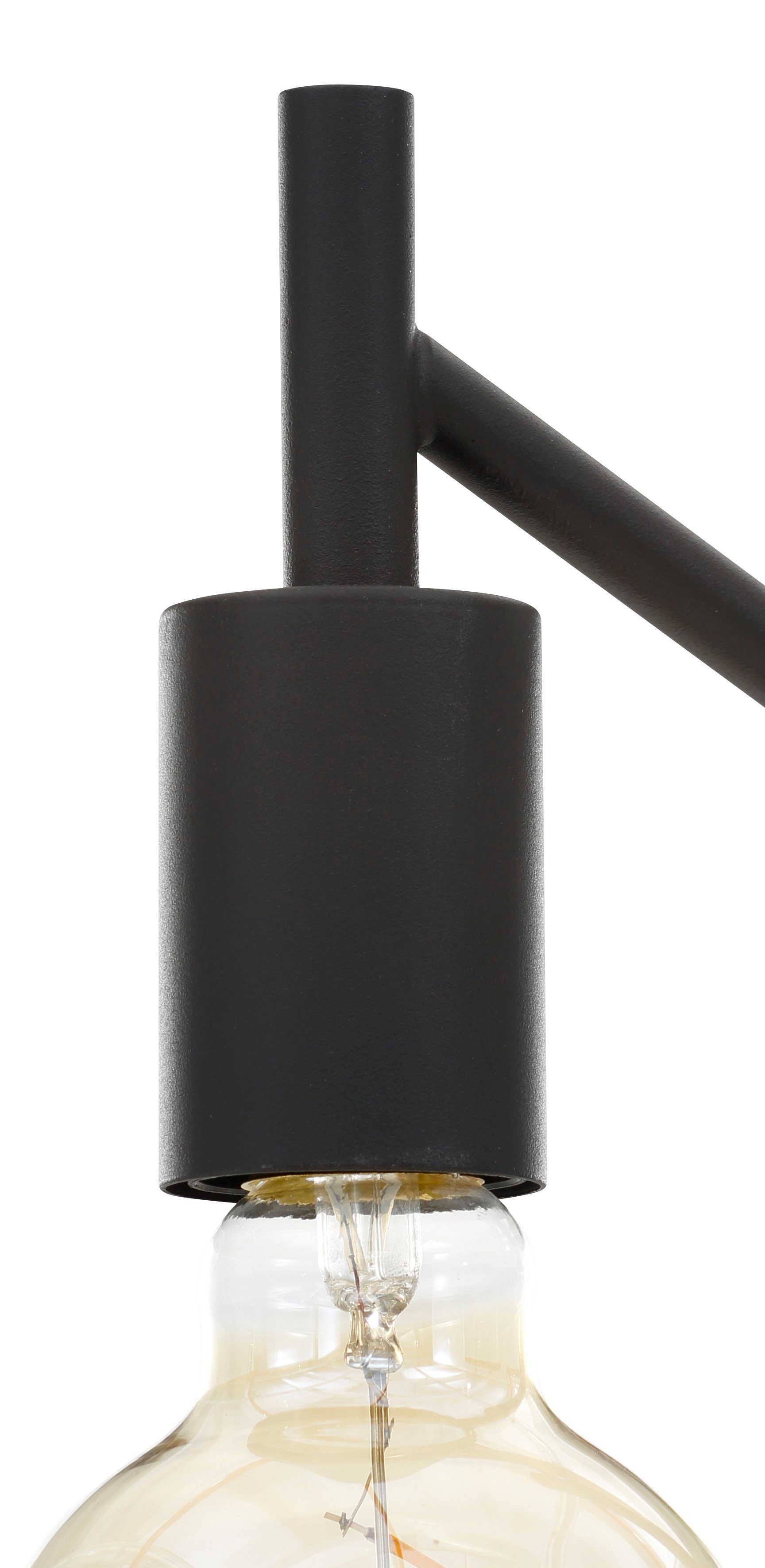 Leonique Stehleuchte, Leuchtmittel, cm moderne, ohne schwarze Jarla, Stehlampe 155 Höhe klassisch
