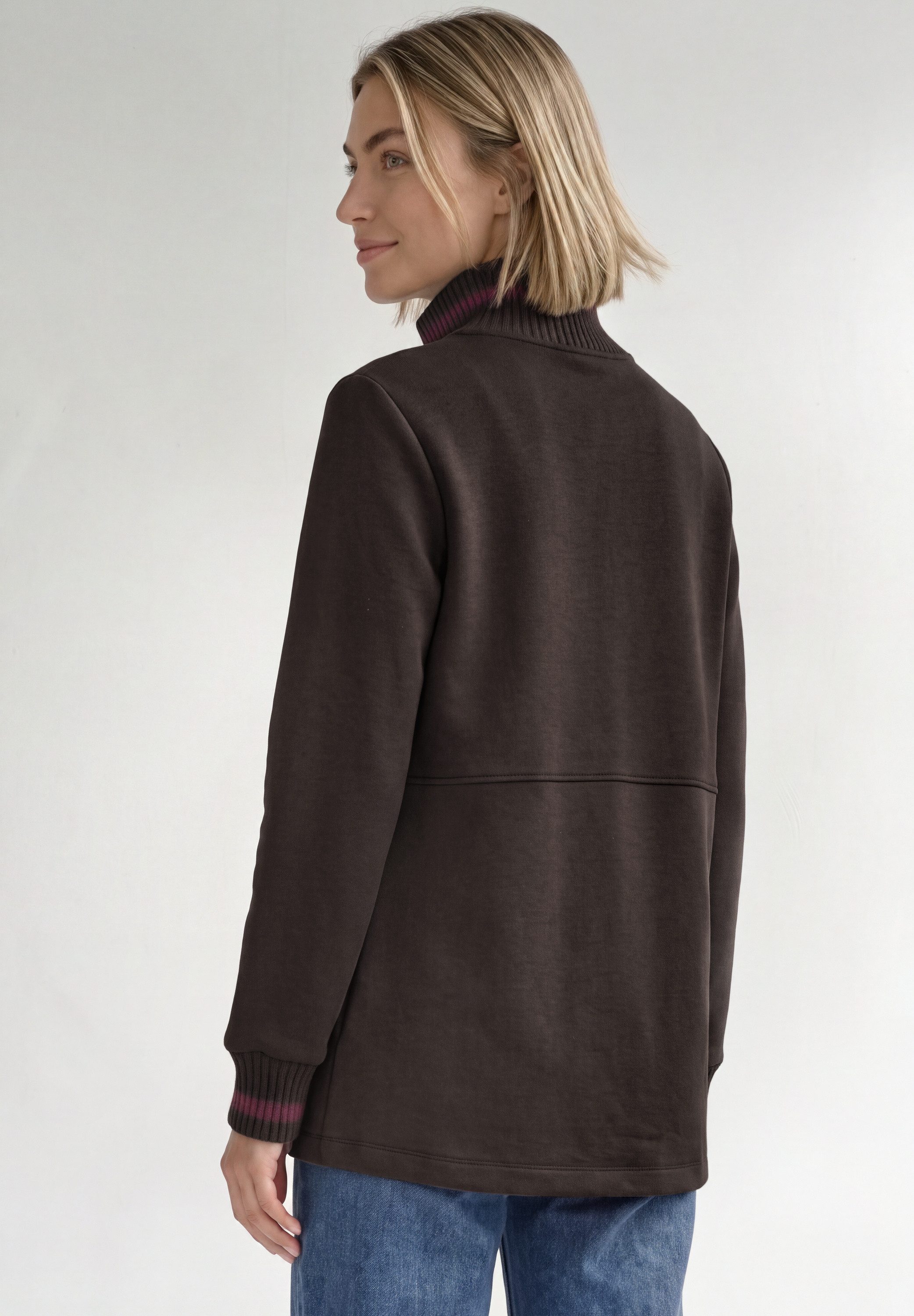 STREET ONE Sweatjacke mit Strick-Detail – Bild 2 von 5