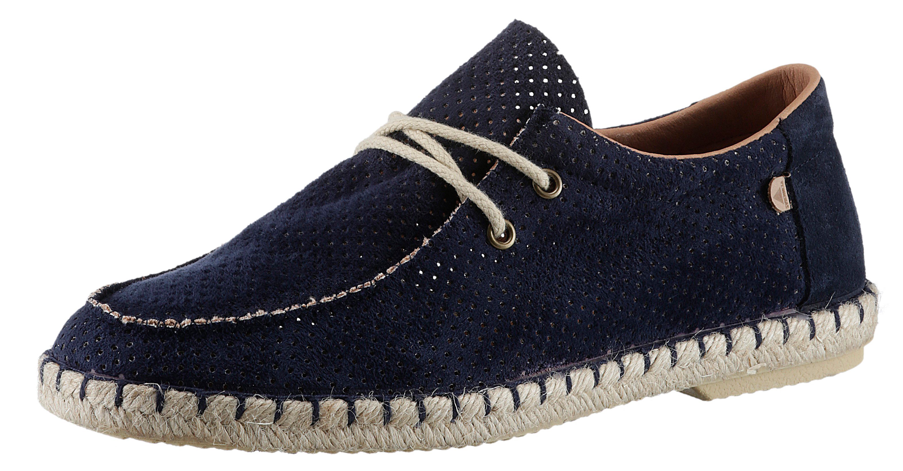 VERBENAS TRUMAN HOLE Mokassin, Espadrilles, Sommerschuh, Freizeitschuh mit schöner Ziernaht