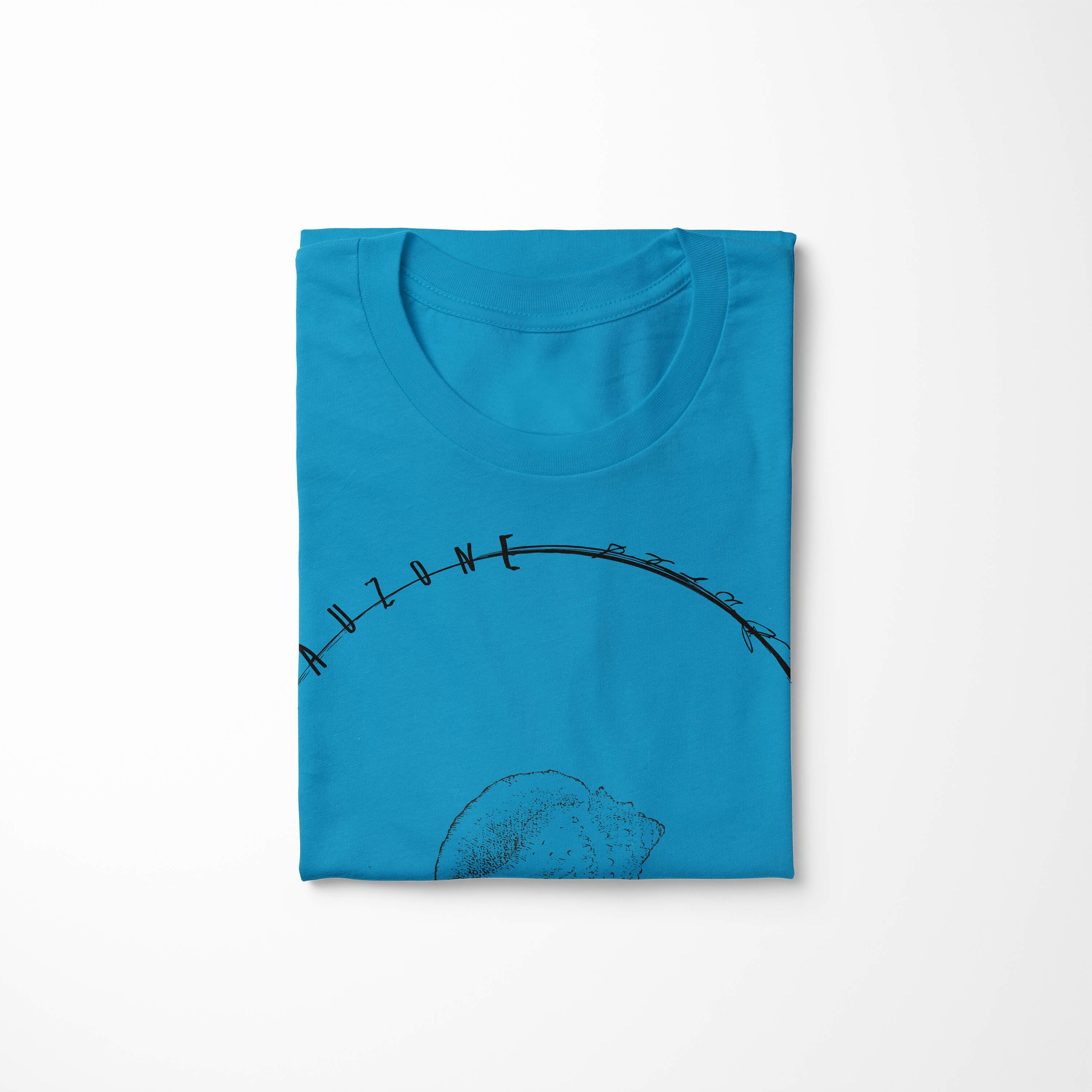 - Schnitt 002 sportlicher und / feine Sinus T-Shirt T-Shirt Sea Creatures, Atoll Struktur Tiefsee Art Serie: Fische Sea