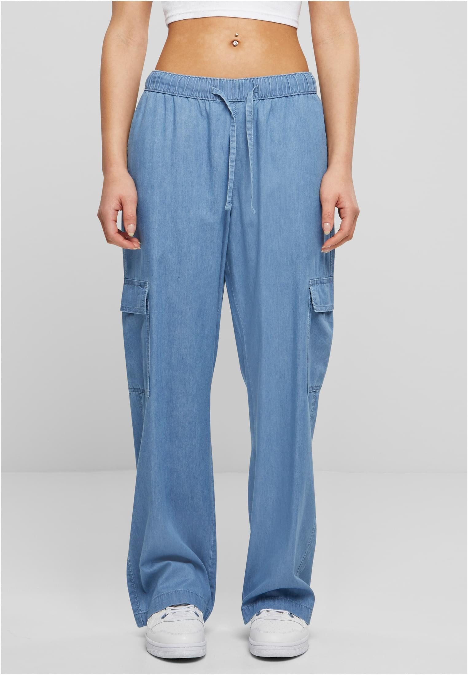 Funktionshose Ladies Light Denim Cargo Pants Damen Hose