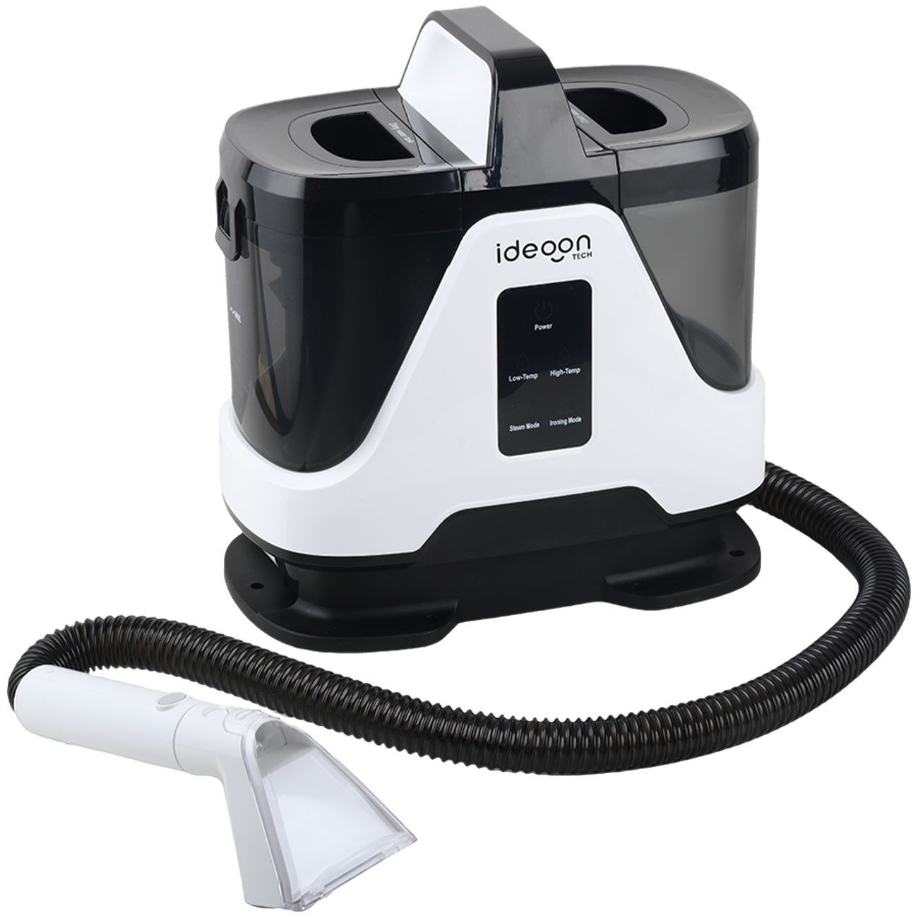 shop'n smile ideoon Dampfreiniger 3in1 Waschsauger 1700W, Dampf- & Polsterreiniger für Auto & Teppich, 1700 W, beutellos, 1700W Waschsauger, Dampfreiniger, Polsterreiniger 13 kPa Saugkraft