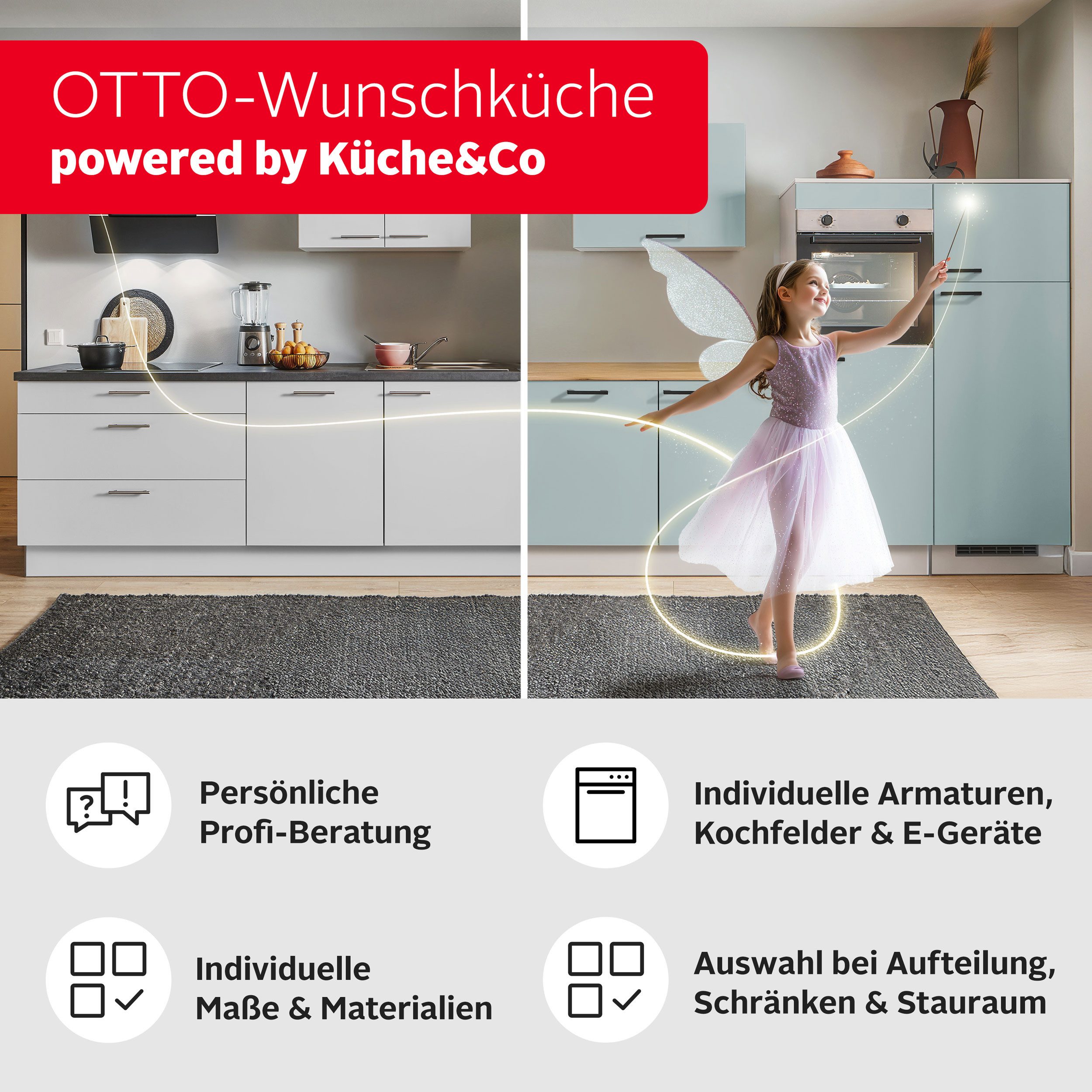 nobilia® Küchenzeile Bornholm, individuell anpassbar, gratis Küchenplanung mit Profis, (240 Breite), vormontiert, wahlw. mit E-Geräten, inkl. Lieferung