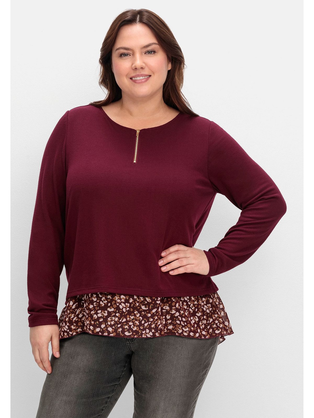 sheego by Joe Browns Langarmshirt Große günstig online kaufen