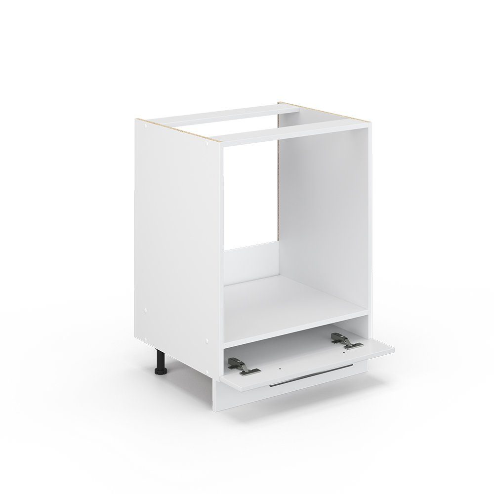 Vicco Herdumbauschrank Fame-Line, Weiß Hochglanz/Weiß, 60 cm ohne Arbeitsplatte (1-St) – Bild 5 von 5
