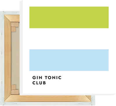 MOTIVISSO Leinwandbild Gin Tonic Club (Limette)