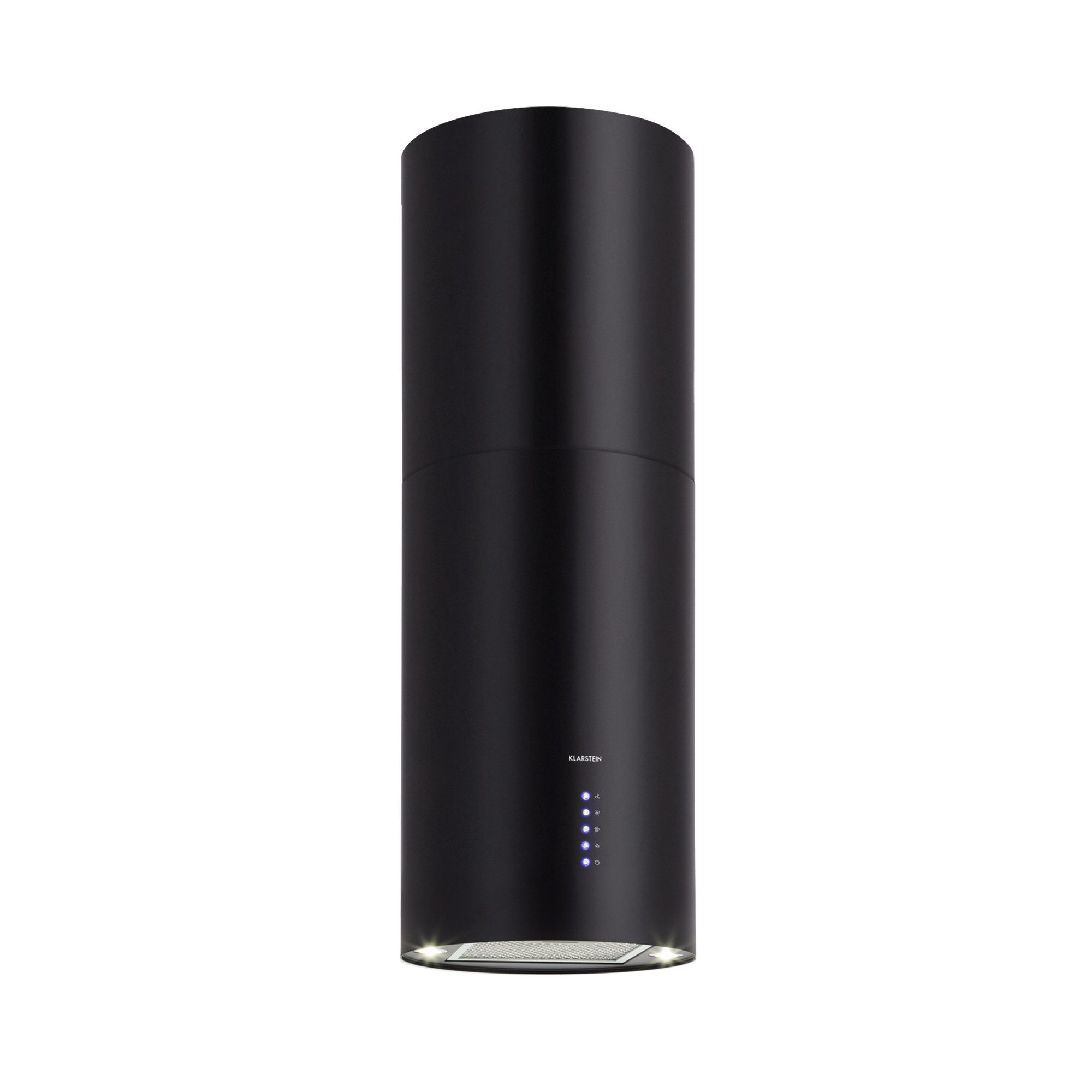 Klarstein Deckenhaube Beretta Serie Beretta Inselabzugshaube Ø35 cm 650 m³/h LED Aktivkohlefilter Beretta, Abzugshaube Insel Abluft Haube Umluft Dunstabzug Einbau Umlufthaube