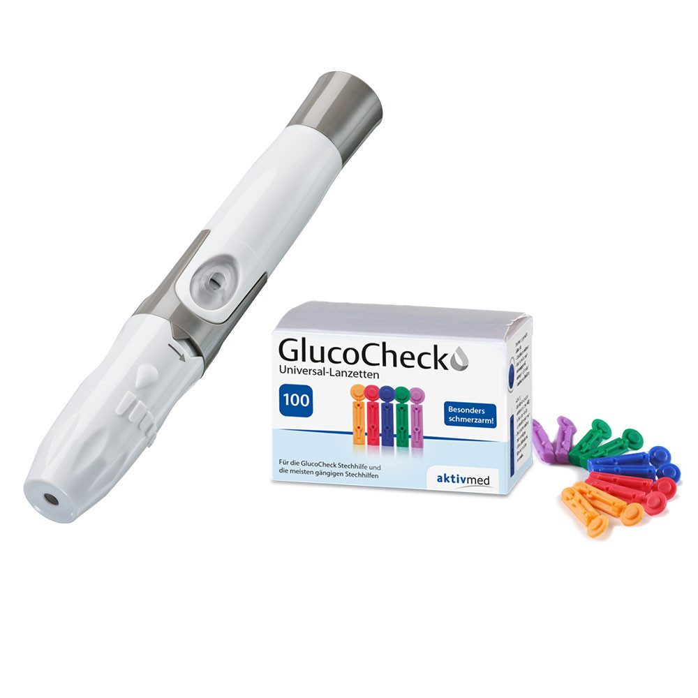 GlucoCheck Stechhilfe GlucoCheck Stechhilfe + 100 Universal-Lanzetten
