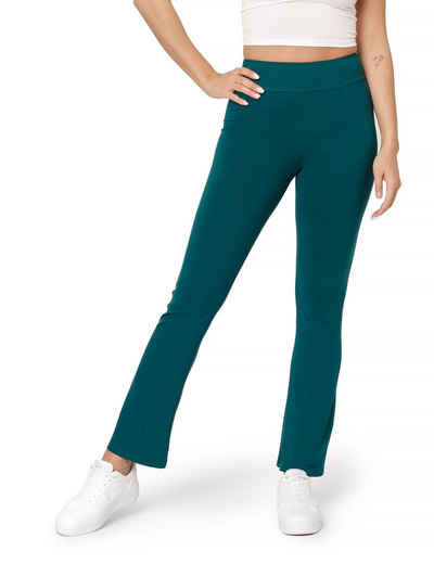 Bellivalini Leggings Damen Yogahose Jogginghose Flare Hose BLV50-277 (1-tlg) mit ausgestelltem Bein